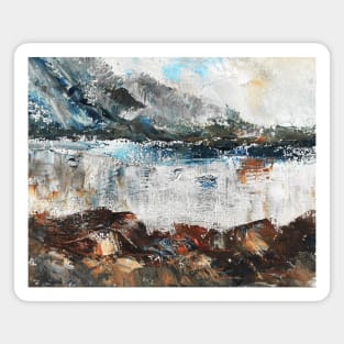 Abstract oil painting scenery Magnet